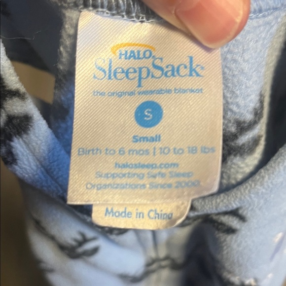 Blue Deer Print Kids Sleep Sack - Picture 2 of 2